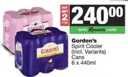 Spar Gordon's Spirit Cooler Cans offer