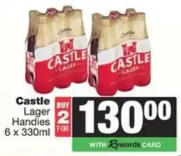 Spar Castle Lager Handies offer