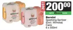 Spar Bernini Sparkling Spritzer Cans offer