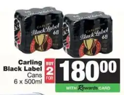 Spar Carling Black Label Cans offer