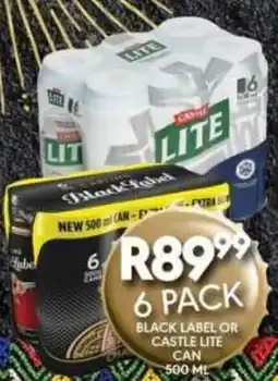 OBC Meat & Chicken Black label or castle lite can offer