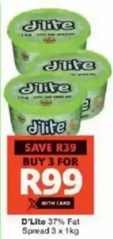 Checkers D'Lite 37% Fat Spread offer