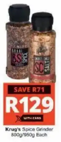 Checkers Krug's Spice Grinder offer