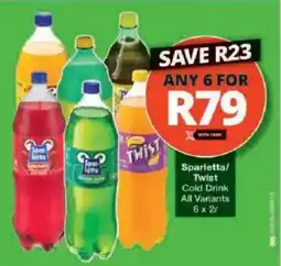 Checkers Sparletta/ Twist Cold Drink All Variants offer
