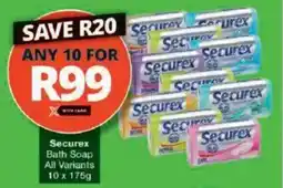 Checkers Securex Bath Soap All Variants offer