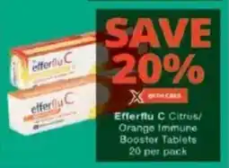 Checkers Efferflu C Citrus/ Orange Immune Booster Tablets offer