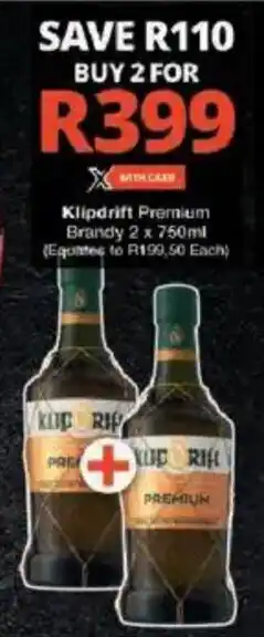 Checkers Klipdrift Premium Brandy offer
