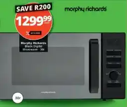 Checkers Morphy Richards Black Digital Microwave offer