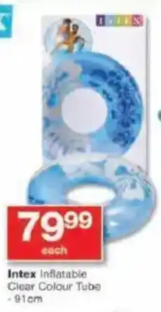 Checkers Intex Inflatable Clear Colour Tube offer