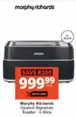 Checkers Morphy Richards Opulent Signature Toaster offer