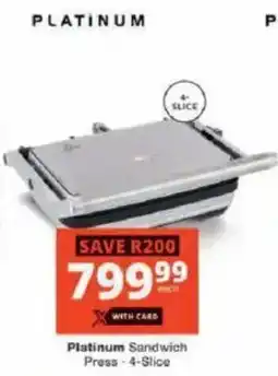 Checkers Platinum Sandwich Press offer