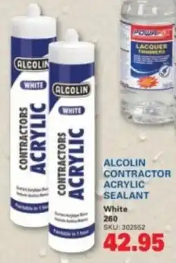 Cashbuild Alcolin contractor acrylic sealant offer