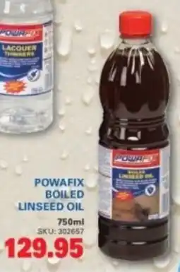 Cashbuild Powafix boiled linseed oil offer