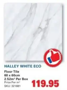 Cashbuild Halley white eco floor tile offer