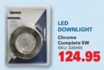 Cashbuild Led downlight chrome complete 5w offer