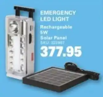 Cashbuild Emergency led light rechargeable 5w solar panel offer