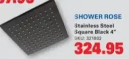 Cashbuild Shower rose stainless steel square black offer