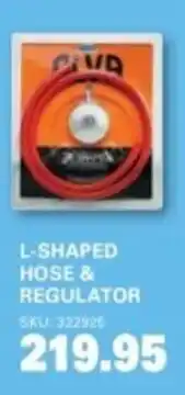 Cashbuild Alva L-shaped hose & regulator offer