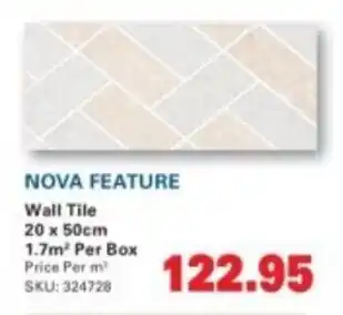 Cashbuild Nova feature wall tile offer