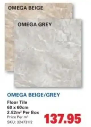 Cashbuild Omega beige/grey floor tile offer