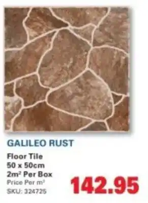 Cashbuild Galileo rust floor tile offer