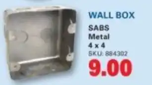 Cashbuild Wall box sabs metal offer
