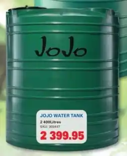 Cashbuild Jojo water tank offer