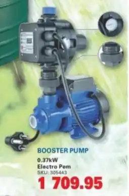 Cashbuild Booster pump 0.37kw electro pem offer