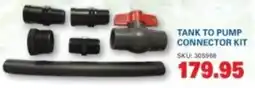 Cashbuild Tank to pump connector kit offer