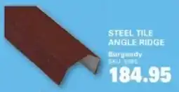Cashbuild Steel tile angle ridge burgundy offer