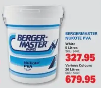 Cashbuild Bergermaster nukote pva offer