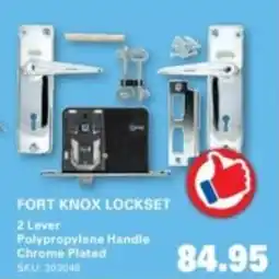 Cashbuild Fort knox lockset 2 lever polypropylene handle chrome plated offer