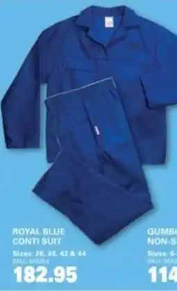 Cashbuild Royal blue conti suit offer