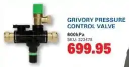 Cashbuild Grivory pressure control valve 600kPa offer