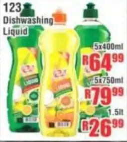 Devland Cash And Carry 123 Dishwashing Liquid offer
