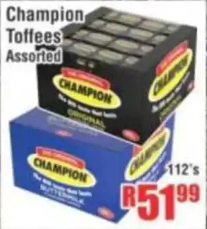 Devland Cash And Carry Champion Toffees Assorted offer