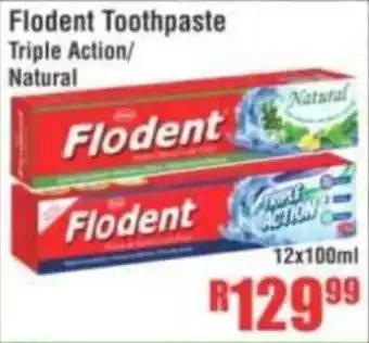 Devland Cash And Carry Flodent Toothpaste Triple Action/ Natural offer