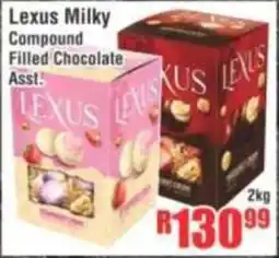 Devland Cash And Carry Lexus Milky Compound Filled Chocolate Asst offer