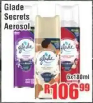 Devland Cash And Carry Glade Secrets Aerosol offer
