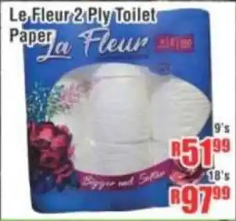 Devland Cash And Carry Le Fleur 2 Ply Toilet Paper offer