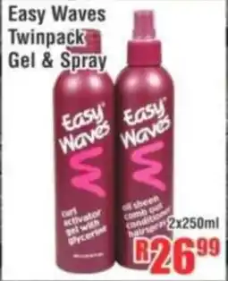 Devland Cash And Carry Easy Waves Twinpack Gel & Spray offer