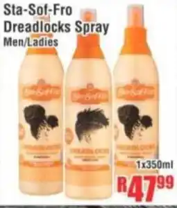 Devland Cash And Carry Sta-Sof-Fro Dreadlocks Spray Men/ Ladies offer