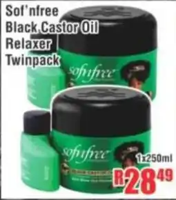 Devland Cash And Carry Sof'nfree Black Castor Oil Relaxer Twinpack offer