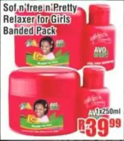 Devland Cash And Carry Sof n'free n'Pretty Relaxer for Girls Banded Pack offer