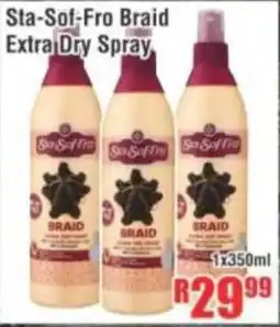 Devland Cash And Carry Sta-Sof-Fro Braid Extra Dry Spray offer