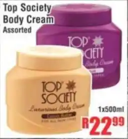 Devland Cash And Carry Top Society Body Cream Assorted offer