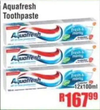 Devland Cash And Carry Aquafresh Toothpaste offer