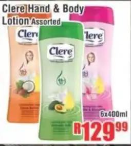 Devland Cash And Carry Clere Hand & Body Lotion Assorted offer