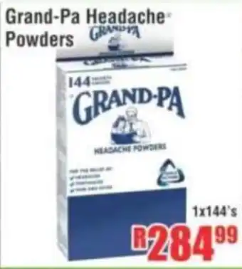 Devland Cash And Carry Grand-Pa Headache Powders offer