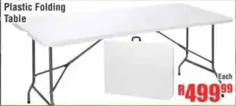 Devland Cash And Carry Plastic Folding Table offer